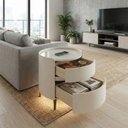 Ver imagem 4 de Mesa de Cabeceira Multifuncional Smart Ilusion: Carregador por Indução, LED Automático e Soft Close