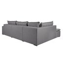Ver imagem 7 de Sofá Retrátil 7 Lugares Presidente 356cm com Chaise a Esquerda de 91cm Cinza