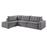 Sofá Retrátil 7 Lugares Presidente 356cm com Chaise a Esquerda de 91cm - 4