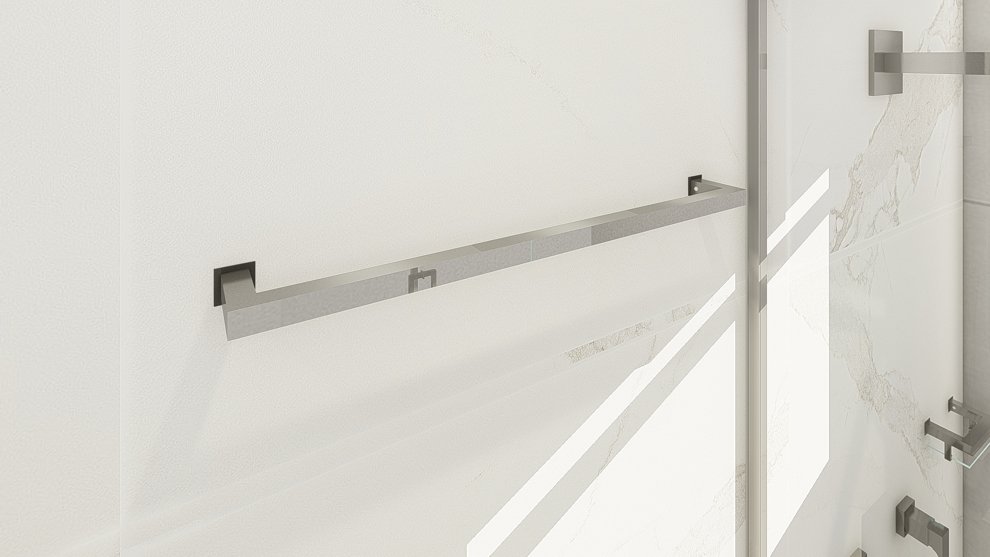 Porta Toalha Toalheiro de Rosto Banheiro 40cm em Aço Inox Polido Brilhante Linha Larissa Stainless - 4