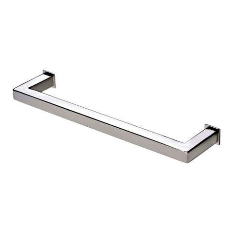 Porta Toalha Toalheiro de Rosto Banheiro 40cm em Aço Inox Polido Brilhante Linha Larissa Stainless
