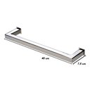 Ver mais imagens de Porta Toalha Toalheiro de Rosto Banheiro 40cm em Aço Inox Polido Brilhante Linha Larissa Stainless