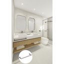 Ver imagem 5 de Porta Toalha Toalheiro de Rosto Banheiro 40cm em Aço Inox Polido Brilhante Linha Larissa Stainless
