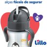 Copo Infantil com Canudo e Alças Antivazamento 240ml - 3