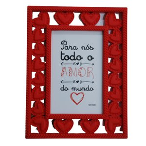 Porta Retrato 10x15 Coração PR-81655-Vm Square