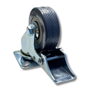 Ver imagem 6 de Rodízio Rodinha Giratório Placa Base Aço Roda Pp Cinza Diâmetro 50mm 2" C/ Trava Freio