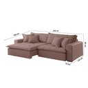 Ver imagem 3 de Sofá Zen Veludo 02 Módulos 100 Cm B15 Meu Sofá Online