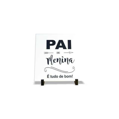 Porta Retrato Dia Dos Pais Decorativo em Azulejo Personalizados