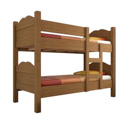 Beliche Madrid Grades de Proteção e Cama Removível - Amêndoa com 2 Colchões - 1