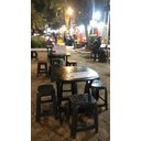 Ver imagem 3 de Mesa Dobrável De Plástico Resistente Prática Barata:Vermelha