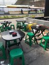 Ver imagem 5 de Mesa Dobrável De Plástico Resistente Prática Barata:Vermelha
