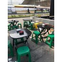 Ver imagem 5 de Mesa Dobrável De Plástico Resistente Prática Barata:Vermelha