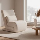 Ver imagem 2 de Poltrona Fluxo Bouclé Off White - Sallar Home