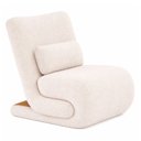 Ver imagem 1 de Poltrona Fluxo Bouclé Off White - Sallar Home