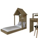 Ver imagem 6 de Conjunto Infantil com Cama e Escrivaninha Bege/Carvalho Mel