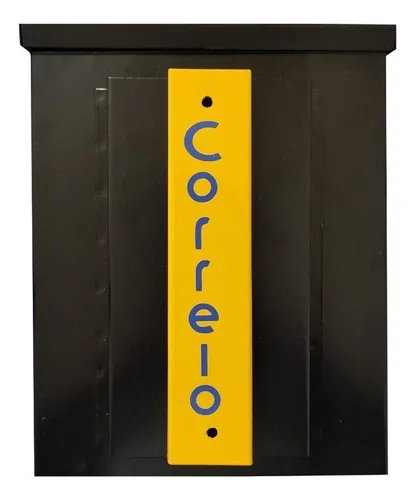 Caixa De Correio Para Portão Grade Horizontal Preta - 1