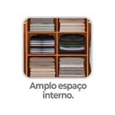 Ver mais imagens de Guarda-Roupa Casal Ripado 6 Portas e 3 Gavetas Lazio Yescasa Off White/Cinamomo