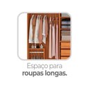 Ver imagem 7 de Guarda-Roupa Casal Ripado 6 Portas e 3 Gavetas Lazio Yescasa Off White/Cinamomo