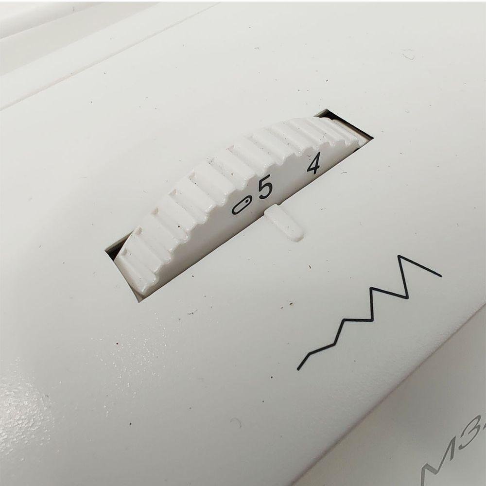 Máquina de Costura Reta Singer M3205 Portátil Branca e Azul 110v ...