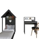 Ver imagem 2 de Conjunto Infantil com Cama e Escrivaninha