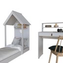 Ver imagem 5 de Conjunto Infantil com Cama e Escrivaninha Cinza/Cristal