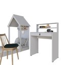 Ver imagem 7 de Conjunto Infantil com Cama e Escrivaninha Cinza/Cristal