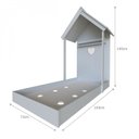 Ver imagem 3 de Conjunto Infantil com Cama e Escrivaninha Cinza/Cristal