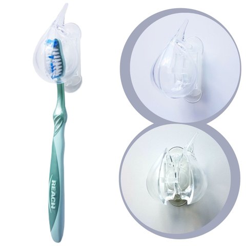 Kit 4 Suporte Organizador Dispenser Porta Escova de Dente:transparente