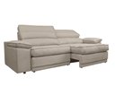 Ver imagem 7 de Sofá Niko 2,30m com Molas Retrátil Reclinável Velosuede - Netsofas - Bege
