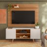 Painel para Tv Maia com Rack River Freijó/off White - Colibri Móveis - Freijó/off White - 2