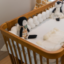 Ver imagem 4 de Berço 3 em 1 Evolutivo e Cômoda 6 Gavetas Linha Cromo Nogueira com Branco Quater