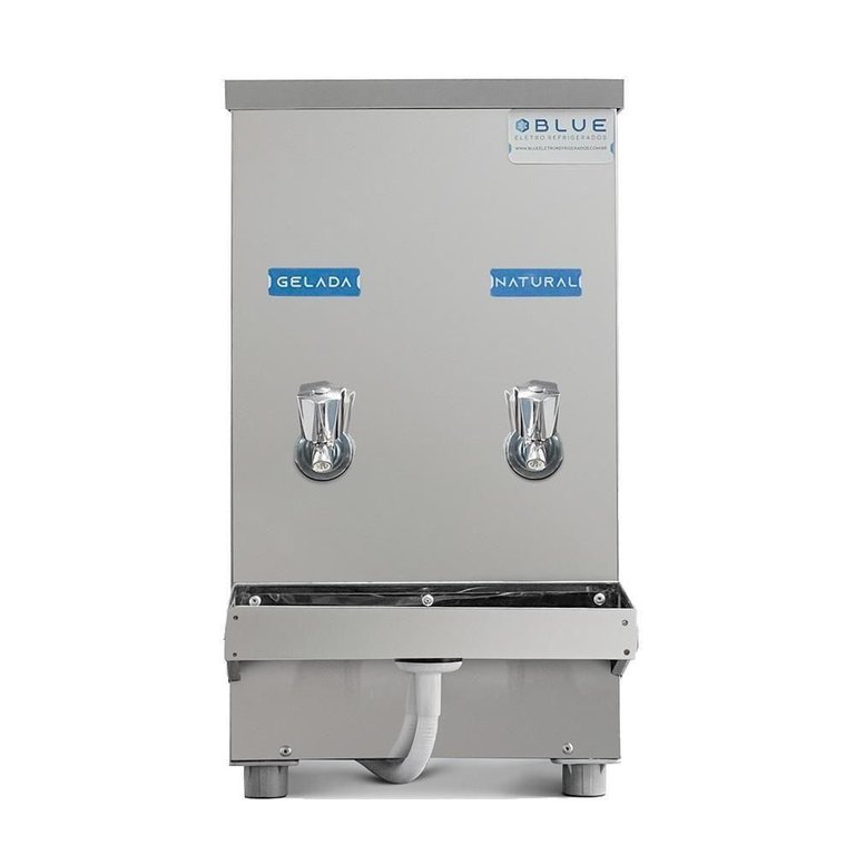 Bebedouro Purificador Industrial Blue Bancada 2 Torneiras Natural e Gelada 20l Pib20l127vn-2t Inox Bebedouro Purificador Industrial Blue Bancada 2 Torneiras Natural e Gelada 20l Pib20l127vn-2t Inox