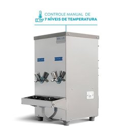 Bebedouro Purificador Industrial Blue Bancada 2 Torneiras Natural e Gelada 20l Pib20l127vn-2t Inox - 8