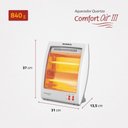 Ver imagem 6 de Aquecedor Elétrico Mondial Comfort Air Iii 900w Branco/cinza 220v - A-16