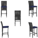Ver imagem 5 de Mesa Bistro e 4 Banquetas Roma Preta Corda Náutica 10 Trama Original