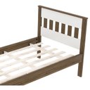 Ver imagem 7 de Cama Solteirocm8006 e Mesa de Cabeceira Az1016 Qt5 Nogal Branco Tecno Mobili