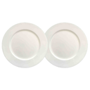 Ver imagem 2 de Kit 2 Sousplat Redondo Branco Polipropileno 33cm Rafimex