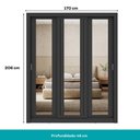 Ver imagem 5 de Guarda Roupa Casal 3 Portas Doha Prime 2 Gavetas Carraro Ripado Preto Touch