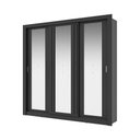 Ver imagem 2 de Guarda Roupa Casal 3 Portas Doha Prime 2 Gavetas Carraro Ripado Preto Touch