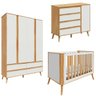 Kit Berço Guarda Roupa e Cômoda Quarto Infantil Mdf Theo - 1