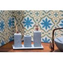 Ver imagem 2 de Kit Banheiro Bancada Lavabo Luxo Pedra Sabão Rose