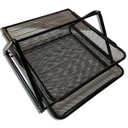 Ver imagem 2 de Organizador de Mesa Escritorio Multifuncional - 2 Bandejas - Papel e Documentos - Aramado - Cosy