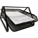 Ver imagem 5 de Organizador de Mesa Escritorio Multifuncional - 2 Bandejas - Papel e Documentos - Aramado - Cosy