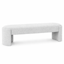 Ver imagem 2 de Recamier Puff Decorativo Fly 110cm Cama Casal Estofados:cinza