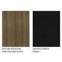 Ver mais imagens de Kit 6 Cadeiras 4290 Madesa - Rustic/sintético Preto