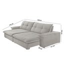 Ver imagem 5 de Sofá Gaia Veludo 02 Módulos 90 Cm B25cm Meu Sofá Online