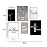 Kit 6 Quadros Decorativos Religioso Leão Frases Família - 3