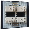 Ver imagem 4 de Conjunto 4x4" Linha Clean Preto Fosco MarGirius 1 Interruptor Simples 3 Dimmer 127 v