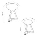 Ver imagem 2 de Mesa Lateral Apoio Classic Madeira Mezanino Offwhite Branco Offwhite Cor:marrom