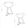 Mesa Lateral Apoio Classic Madeira Mezanino Offwhite Branco Offwhite Cor:marrom - 2